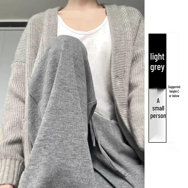 145 Petite High Waist Wide Leg Pants - Glutinous Rice Soft Drapey Straight Leg, Perfect for Spring & Autumn.