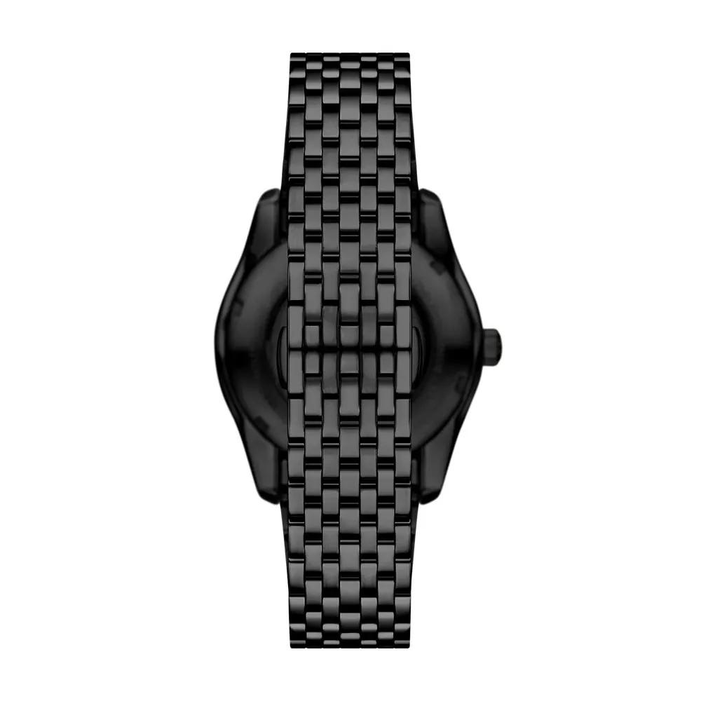 Emporio Armani Black Knight Series Watch Automatic Mechanical Movement Stainless Steel Strap 43Mm Hollow Dial Men watches AR60093