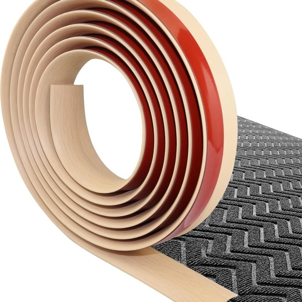1pc 1mX3cm Edging Strip Floor Leather Carpet Stone Plastic Wall Sticker Edging Pressure Tape Connection Edge Sealing Decorative
