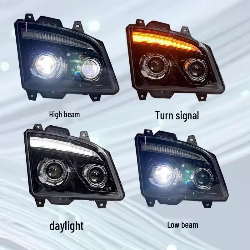 Jiefang JH6 Heavy-Duty Truck Dual-Lens LED Headlight Assembly Upgrade