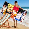 Dragon Ball Print Beach Towel, Large Soft Quick Dry Towel for Beach Camping Swimming