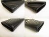 Authentic Saint Laurent YSL Silver YSL Motif Black Leather Long Flap Wallet #a875  Refurbished