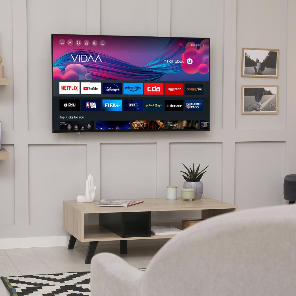Kiano Elegance 43" 4K UHD Bezrámový Smart TV VIDAA