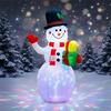1.5 M Inflatable Snowman Christmas LED Lights Air Model Courtyard Decorations Christmas Figurine & Toys Doll
