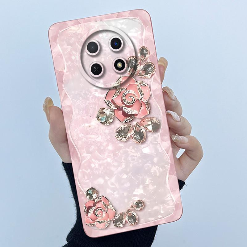 Case For Huawei Nova 14i Phone Case Coque Simplicity Oil Painting Flowers Silicone Soft Back Cover For Huawei Nova14i 14 I Funda