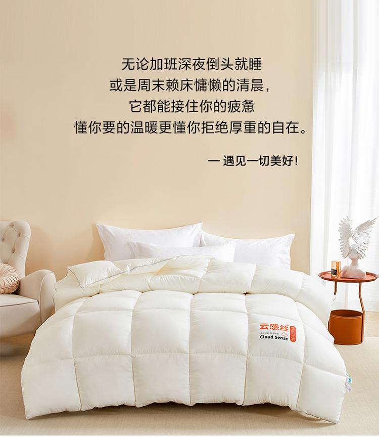 Yufan Realm Thickened Warm and Lightweight Winter Quilt Air Velvet Down Winter Quilt Double Five Star Hotel Quilt Core Spring and Autumn