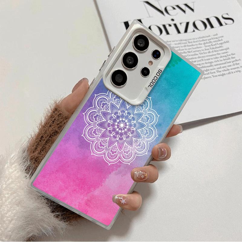 Mandala Style Pattern Shockproof Phone Case for Samsung Galaxy S26 Edge S25 Ultra S24 FE S23 Plus S21 Cover Anti Fall Fundas