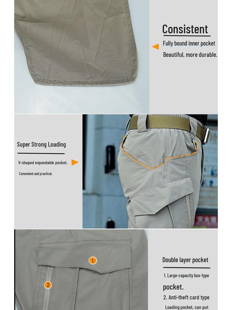 Heren Sneldrogende Tactische Camouflage Broek - Waterdicht, Stretch, Sport & Outdoor Kleding