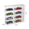 Stackable Diecast Car Display Case: Transparent Acrylic Shelf for Hot Wheels Models