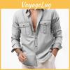 Lässiger Stil Safari Herrenhemden Outdoor Arbeit Reise Knopfleiste Oberteile Langarm Wandern Camping Funktionshemd Mit Klappentasche