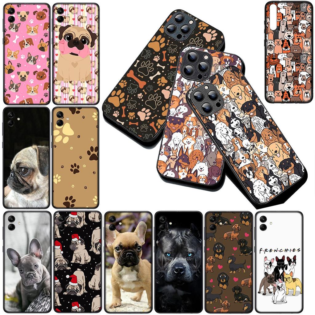 Hülle für Samsung Galaxy S10 S8 S9 Plus A33 A34 A31 70 A71 A72 Note 20 9 8 S10E Handyhülle Cure Art Pfote Französische Bulldogge Hund