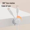 Rotating Desktop Cable Organizer: Mobile Phone Charging and Management Clip