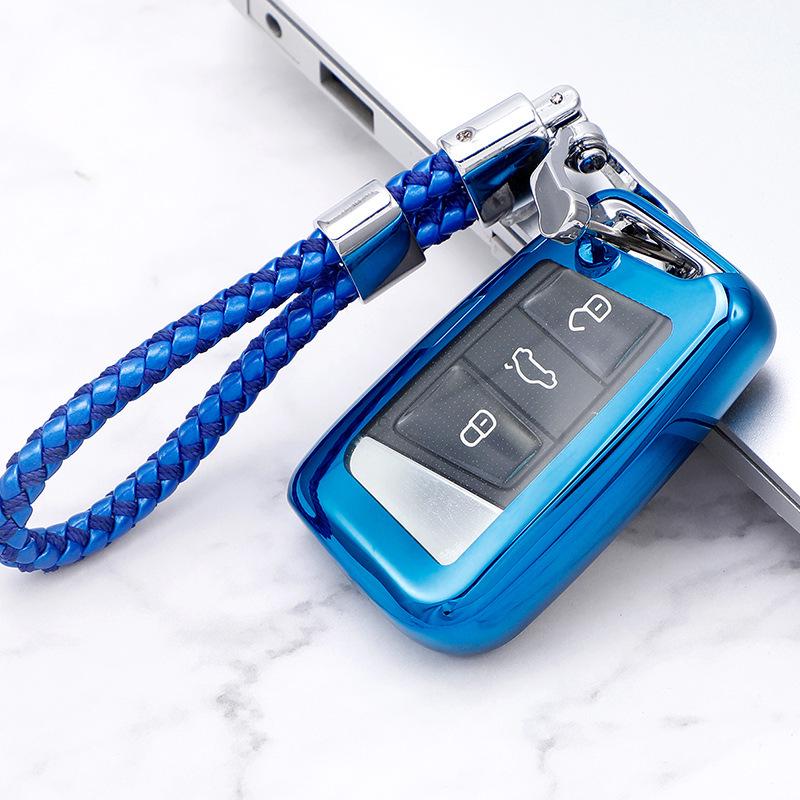 Volkswagen Magotan/Bora B8 Soft Rubber Car Key Protective Cover with Buckle