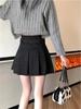 Women's High-Waisted Pleated A-Line Midi Skirt with Belt - Retro Style for All Seasons