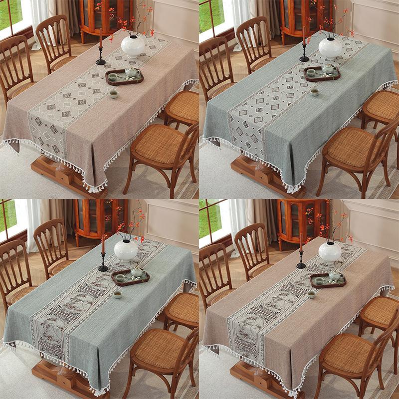 Amazon Pastoral Tablecloth Cotton And Linen Rectangular Table Flag Table Mat Coffee Table Tablecloth Table Cloth Spot