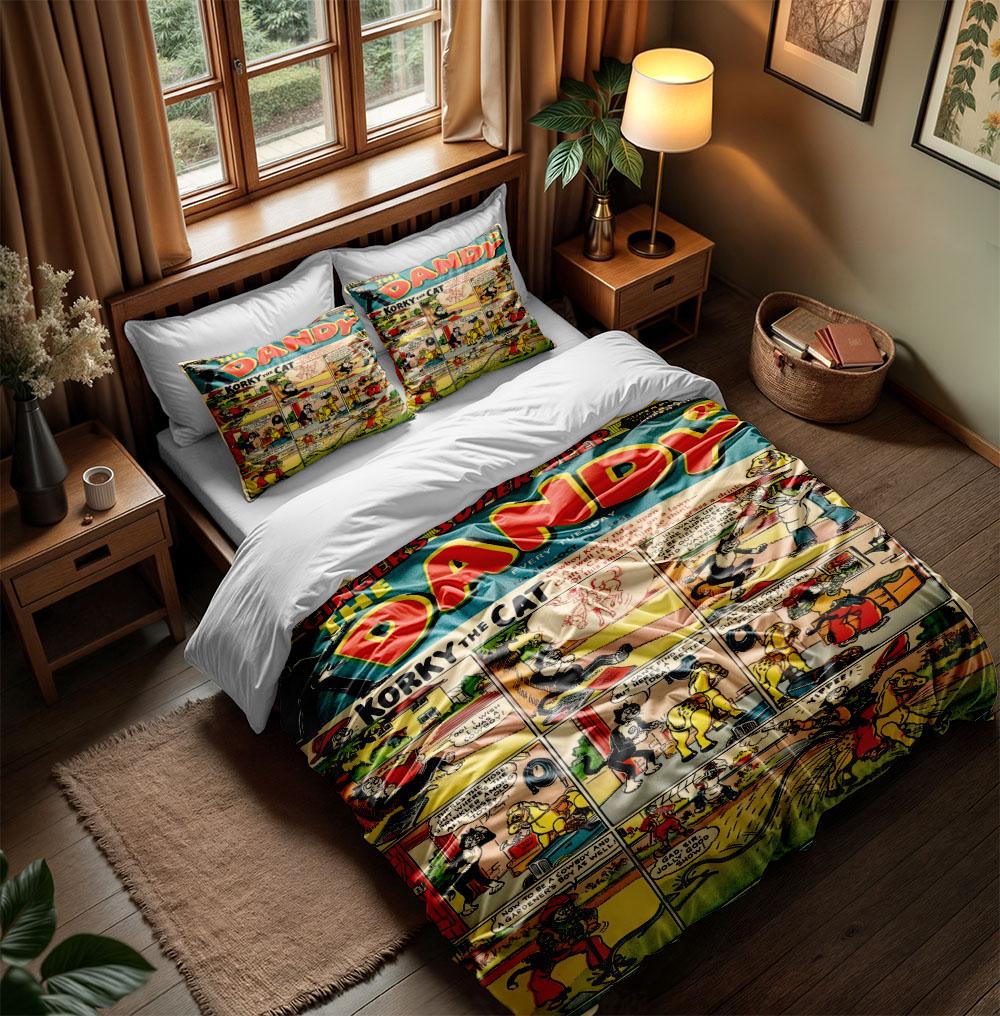 1949 Wacky Drivers Comics Book Duvet Cover Set without sheet King Queen Double Full Twin Single Size Bed Linen Set