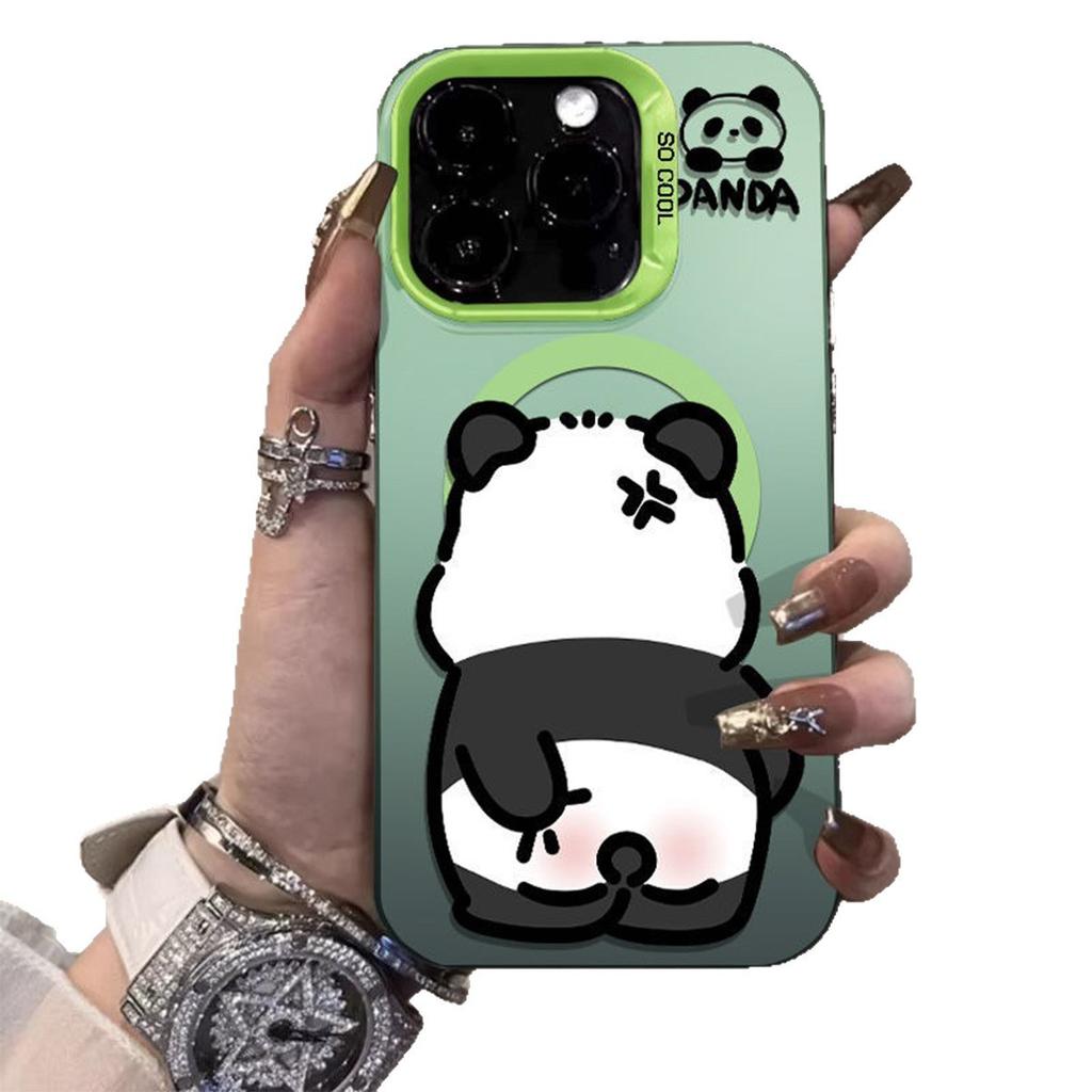 Colorful Silver IMDmagsafe Magnetic Head Phone Case Accessories for IPhone17 Cartoon Cute Simple Fashion Style