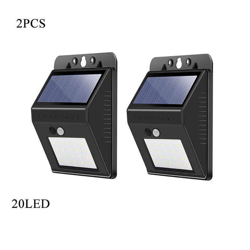 Hot Sale 20~30 LED Solar Light Wireless Sensor Waterproof Solar Wall Lamp Outdoor Motion Garden Decoration Spotlights
