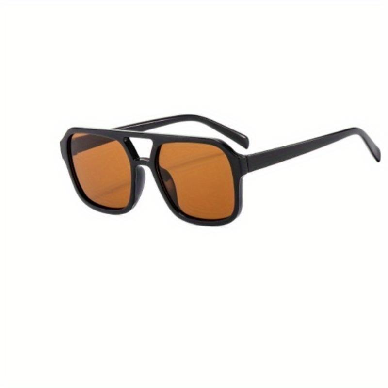 Retro Double Beam Sunglasses Summer Outdoor Protection Fashion Men's and Women's Glasses