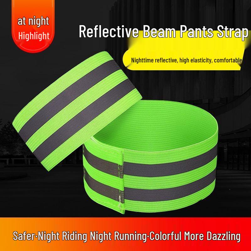Reflective Elastic Bands: Cycling & Running Safety Armbands and Leg Ties