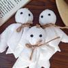 6Pcs 3 Inch Halloween Hanging Ornaments White Ghosts Hanging Ghost Pendant  Haunted House Decoration