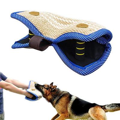 Köpek Isırma Yastığı Kılıfı Jüt Kama Çekme Oyuncak Evcil Hayvan Eğitimi Kol Koruması Yavru Köpekler İçin Güvenli Isırma Pedi