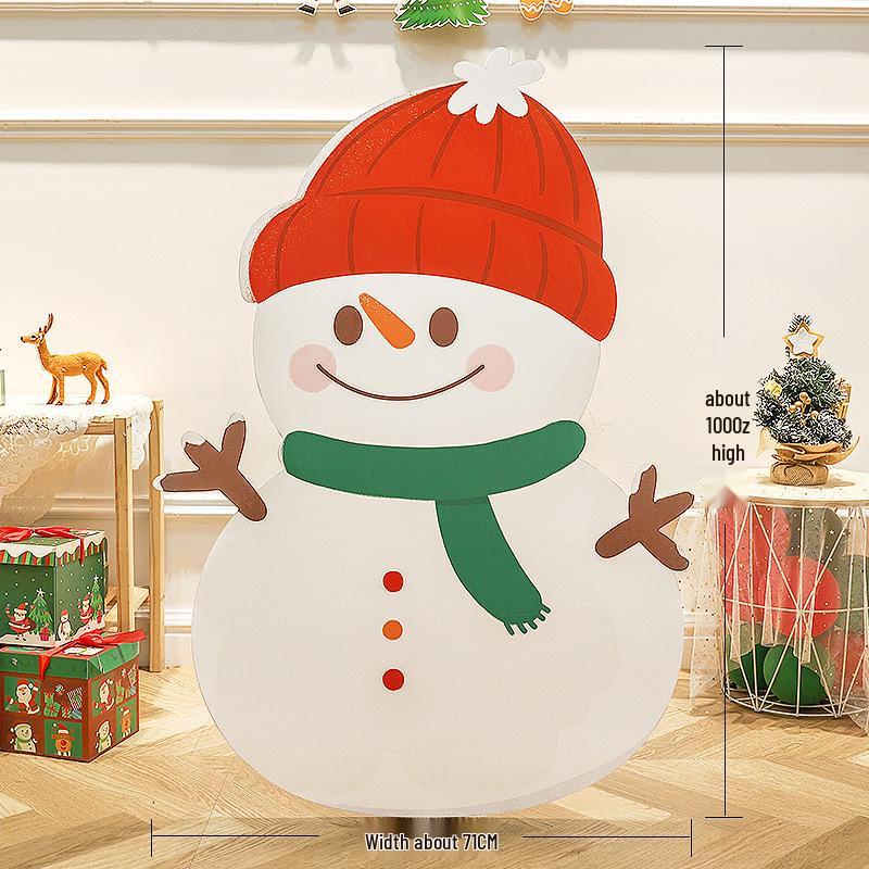 Ornamenti di Natale a Tema Babbo Natale: Set Scena Oggetto di Scena per Foto Vacanze all'Aperto
