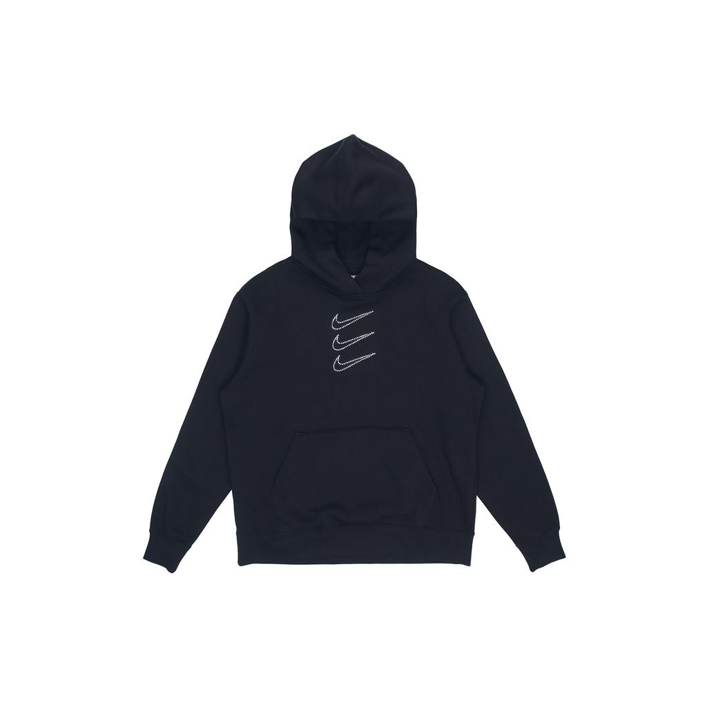 Nike Fleece-Lined Hoodie Pullover Women Tops Black DH1412-010