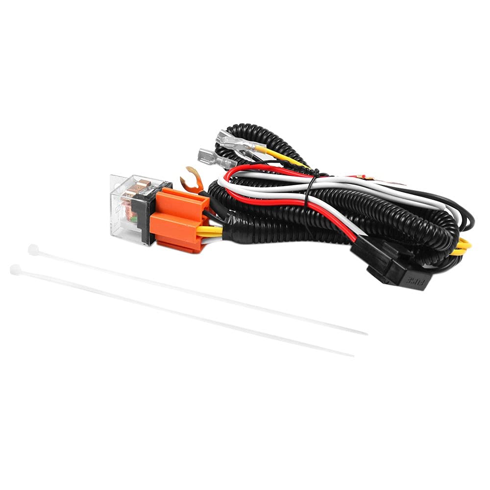 Hbaebdoo Horn Relay Wire Harness Kit Grille Mount Blast Tone Horn Wire Harness Plug Universal Accessories for Car Truck
