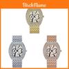 Fashion Ladies Quartz Watch With Full Diamond Dial And 24 Hour Indicator For Elegant Women