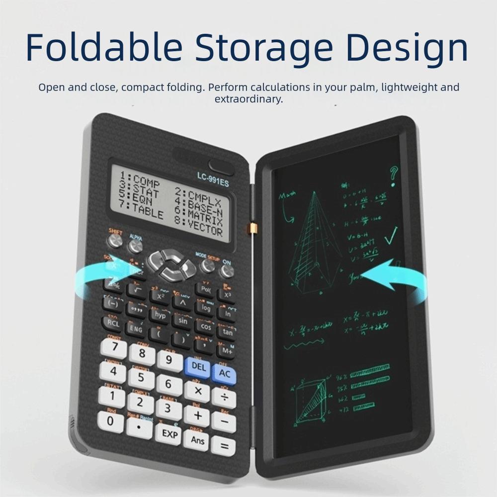 LCD Scientific Calculator Writing Pad Function Calculator Foldable Calculator Office