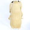 Anime Genshin Impact Fischl Cosplay Wig Blonde Twin Curly Ponytails Golden Straight Heat Resistant Synthetic Hair Wigs