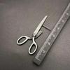 Dark Gothic Vintage Imitation Scissors Exaggerate Stud Earrings for Men Women Goth Punk copper Color Halloween Fashion Zircon
