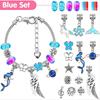 112pcs Cherry Blossom Deer Crystal Beads Kids Bracelet DIY Craft Kit Alloy Animal Themed Jewelry Making Set