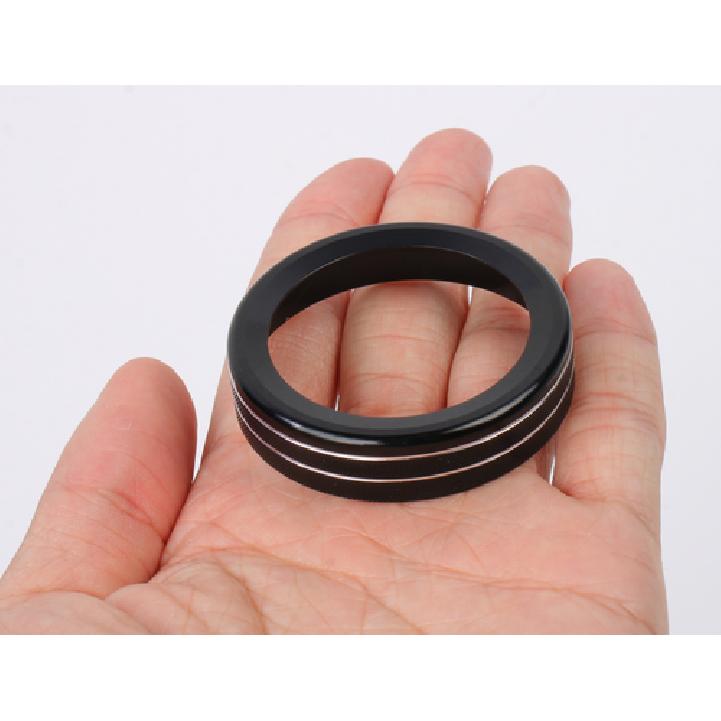 2pcs Black Car Air Condition Switch Knob Trim Ring For Ford Bronco Sport +