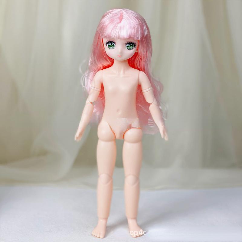 

30 см, 23 шарнірні ляльки-дівчинки, оголені частини тіла, ляльки з волоссям, дитячі іграшки, ляльки-дівчинки Head+Body