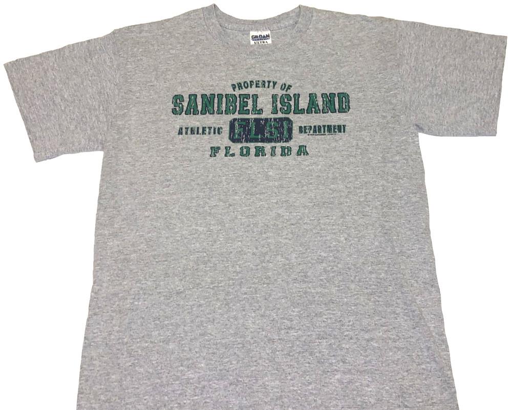Vintage Property of Sanibel Island Florida Athletic Department T-Shirt New! MED Unisex T-Shirt S