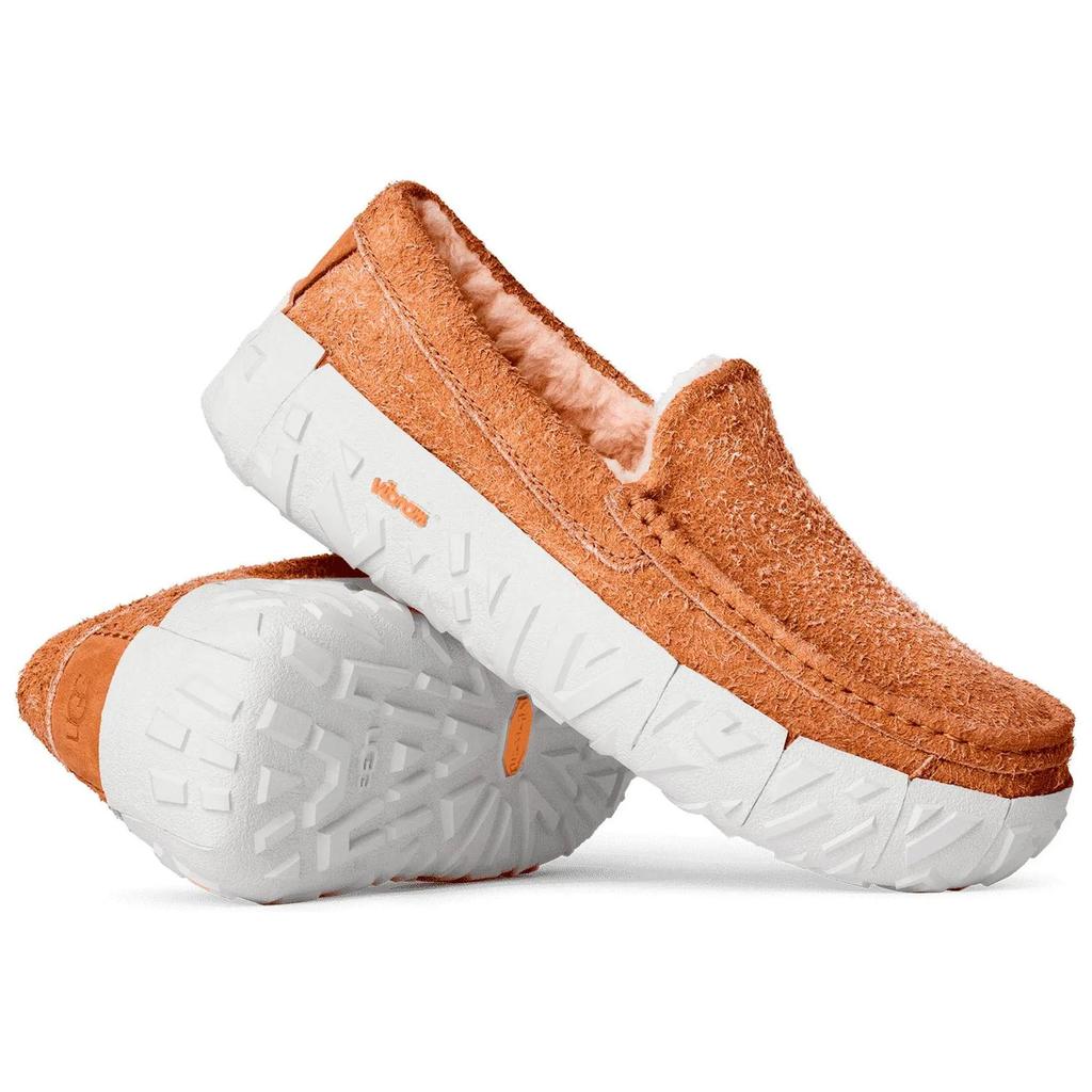 UGG Ascot Wrap Tech Suede Lightweight Round Toe Loafers Men Loafers Yellow Brown 1167670-CHE