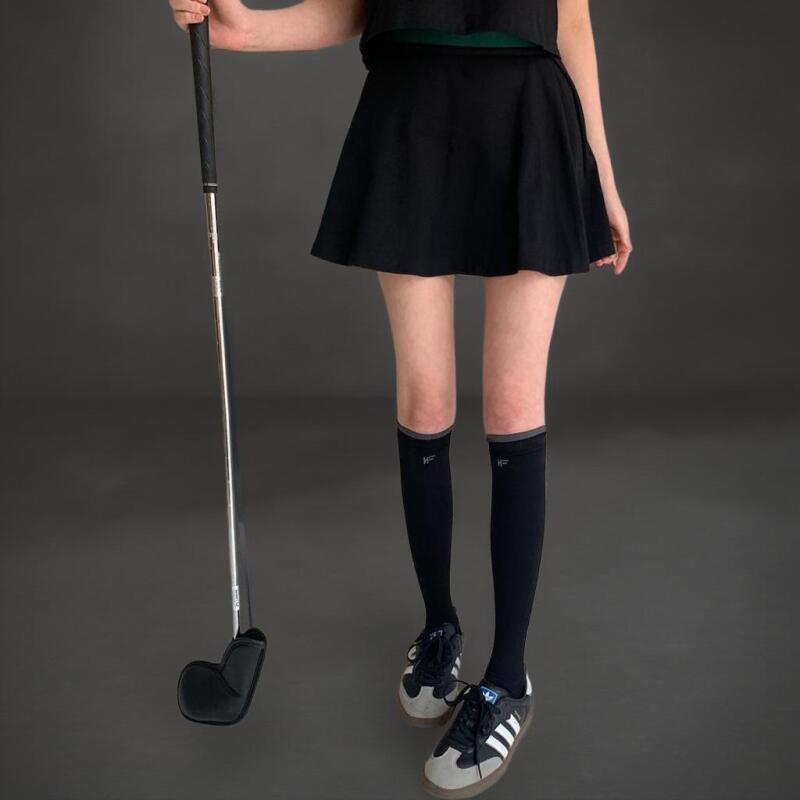 Women's Sporty Embroidered Knee-High Compression Socks