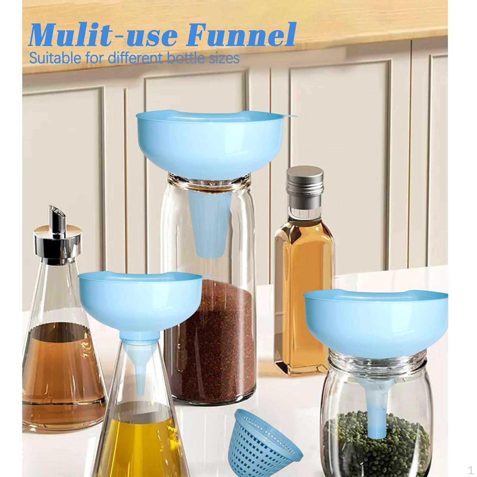 

Воронки для кухни для наполнения различных бутылок и банок, легко моющиеся, бытовые, 3 размеров