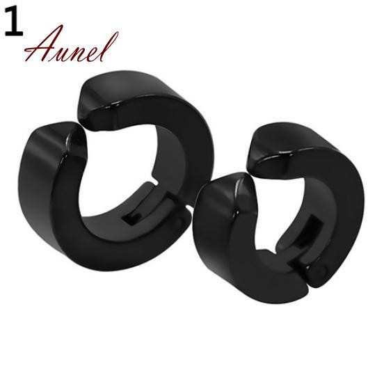 Smart 1 Pc Ear Clip Titanium Steel Earrings U Shaped Studs Jewelry