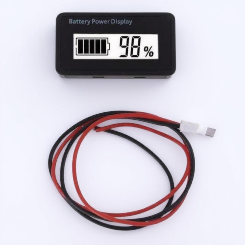 Universal LCD Battery Capacity Monitor 12V 24V 48V Digital Voltmeter for Car Motorcycle Lithium Lead-acid Battery