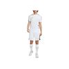 Nike Striped Logo Print Crew Neck Casual Short Sleeve T-Shirt Men Tops White DV9751-100