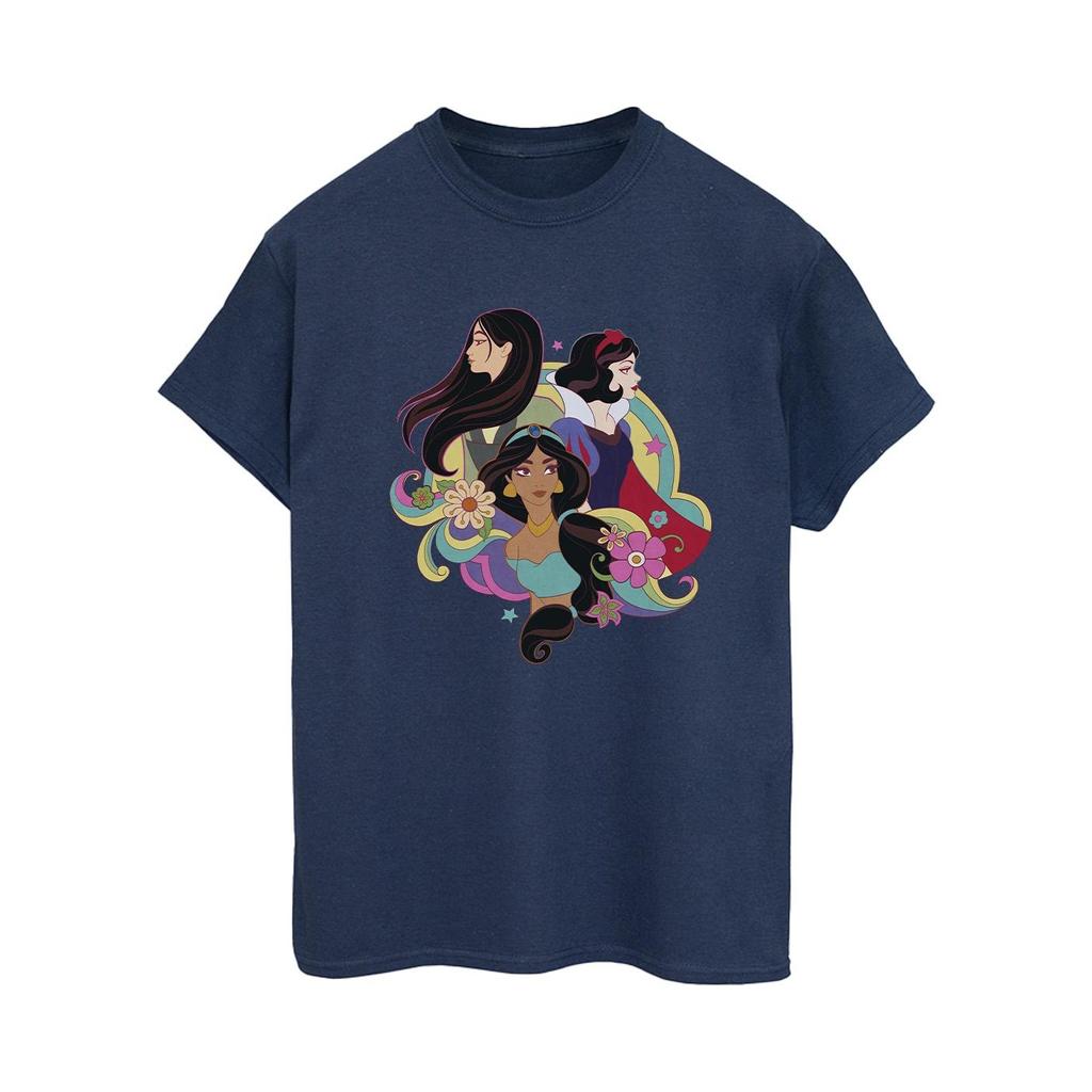 Disney Womens/Ladies Princess Mulan Jasmine Snow White Cotton Boyfriend T-Shirt