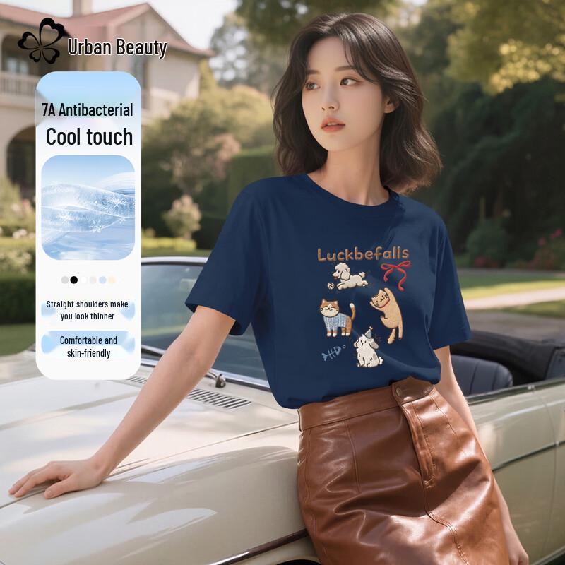 

Women s Antibacterial Short-Sleeve Graphic T-shirt L