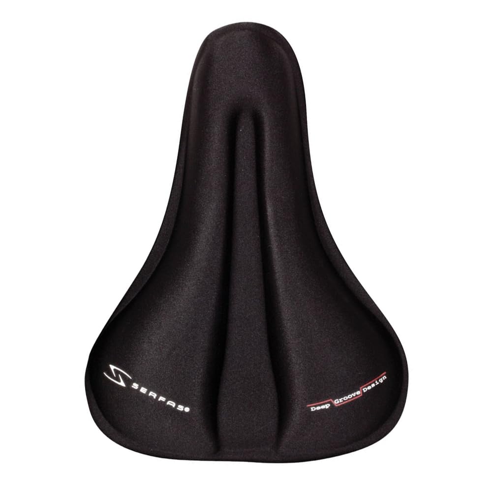 SERFAS Hybrid Gel Saddle Black Cover, 280x205mm,
