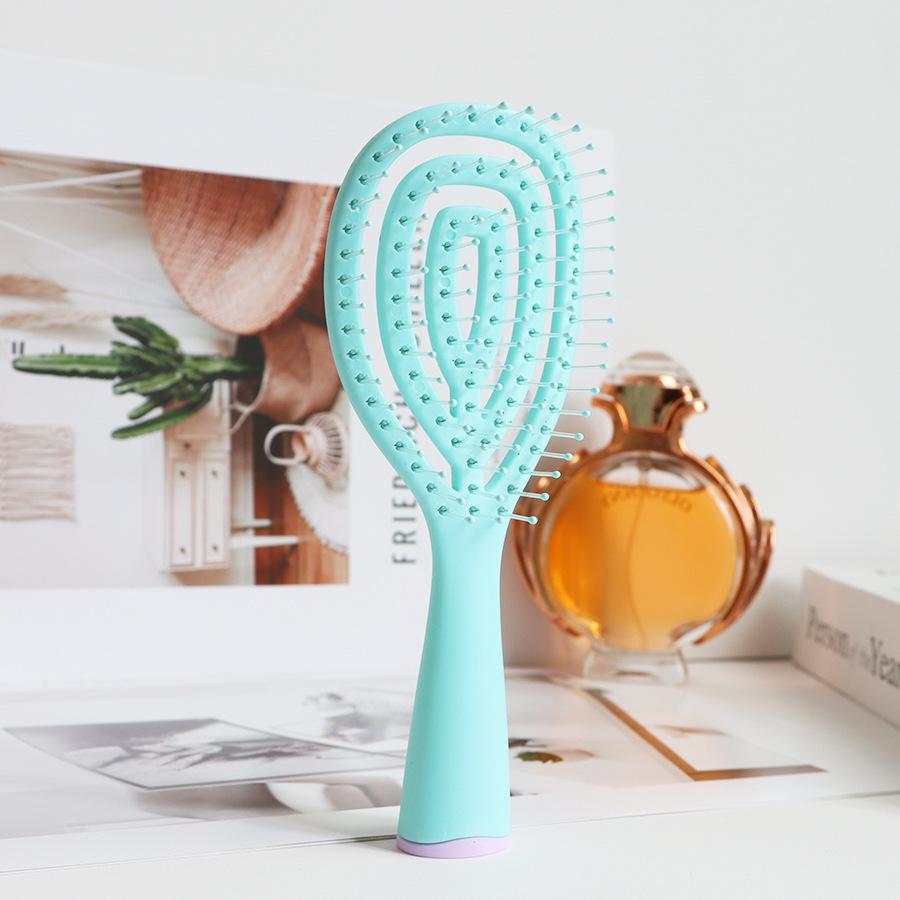 

Hair Brush,Detangling Wet Spiral Hairbrush for Women,Men, kids, Vented Detangler for Blow Drying,Glide Through For All Hair Type синий
