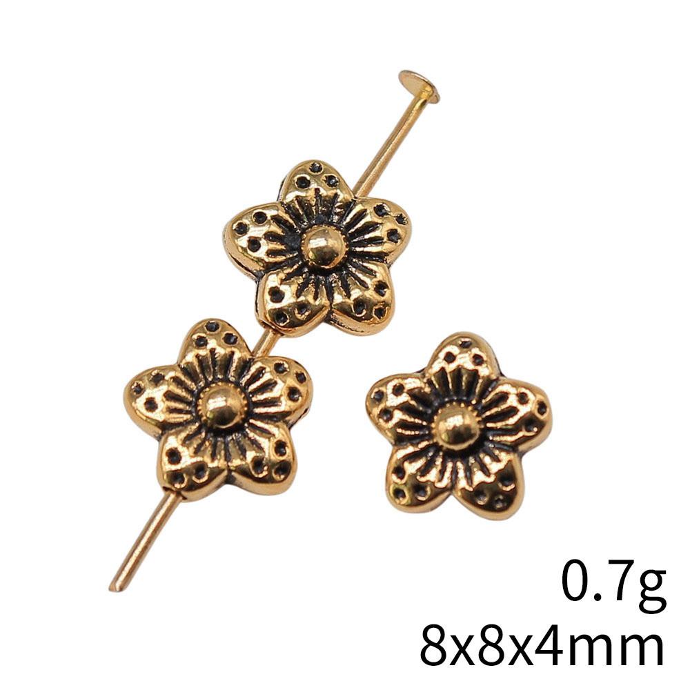 Bead Material Jewelry & Accessories Flower Small Hole Beads Spacer Accessories Parts Beads Jewelry Making Findings For Diy