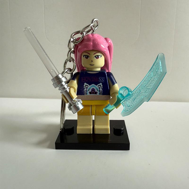 New Kpop Demon Hunters Building Blocks - Rumi Assembly Model Doll, Mini Action Figure Toy for Kids & Collection