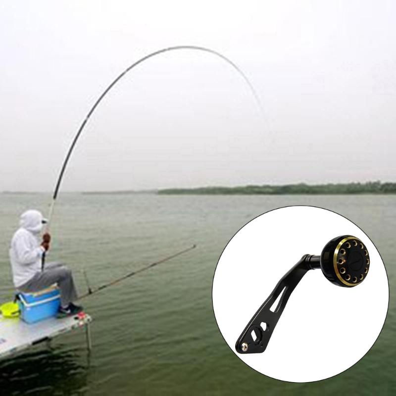 Fishing Reel Handle Power Handle Baitcasting Metal Knob Jigging Grip with Fitting Replacement Part for Low Profile Reel